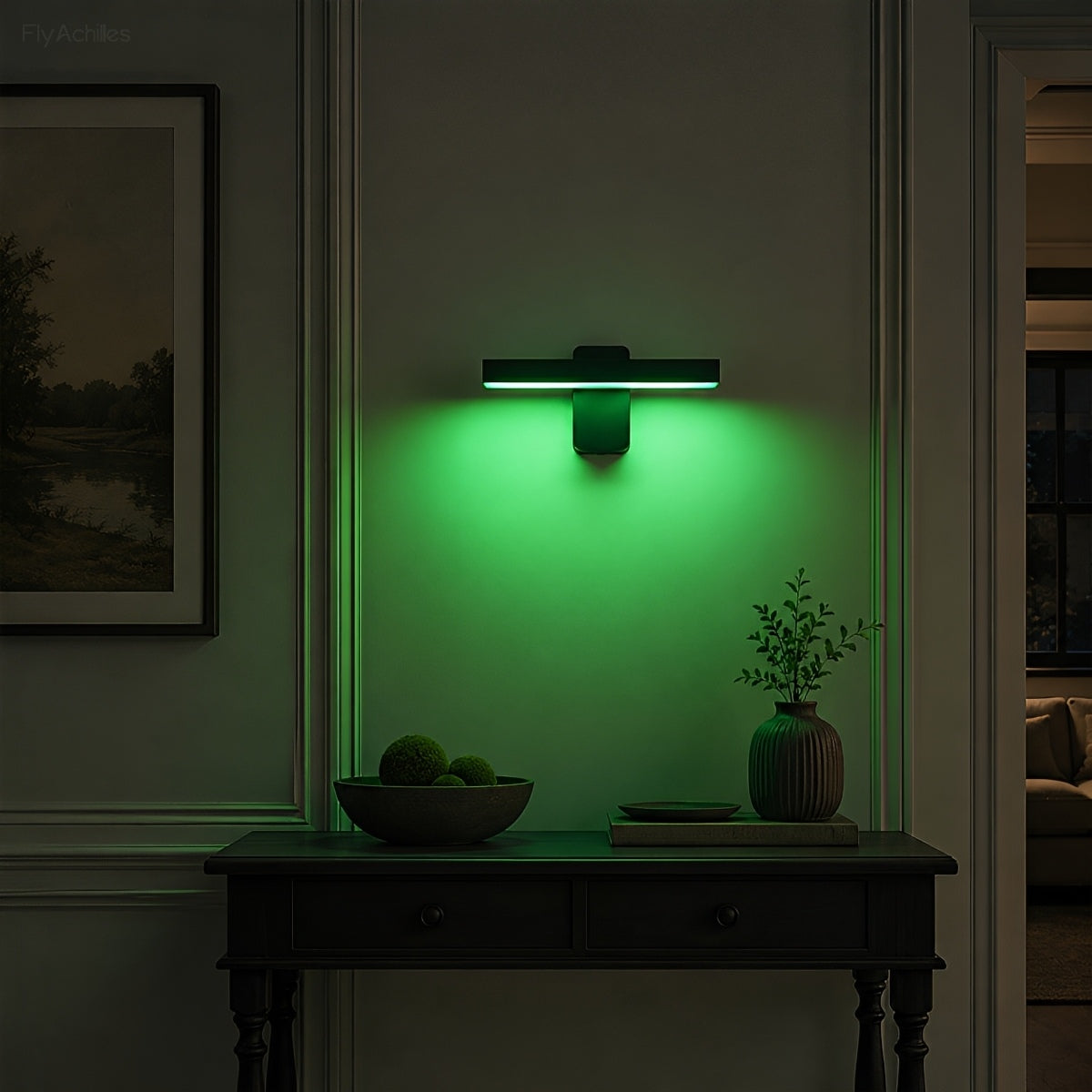 350° Rotatable RGB Linear LED Outdoor Wall Light