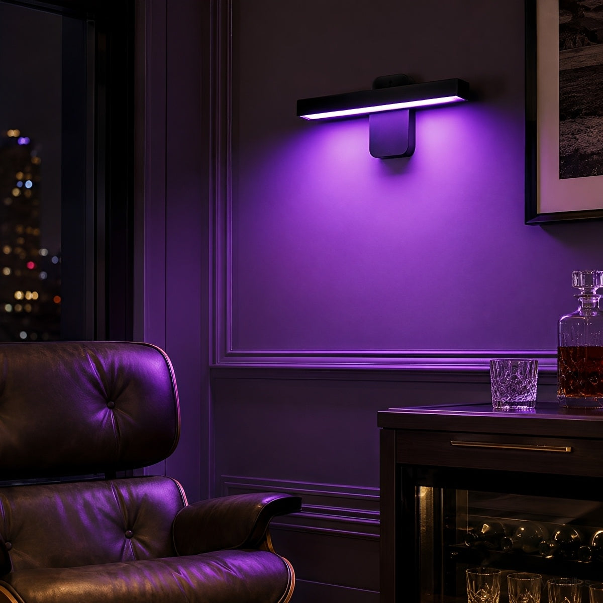 350° Rotatable RGB Linear LED Outdoor Wall Light