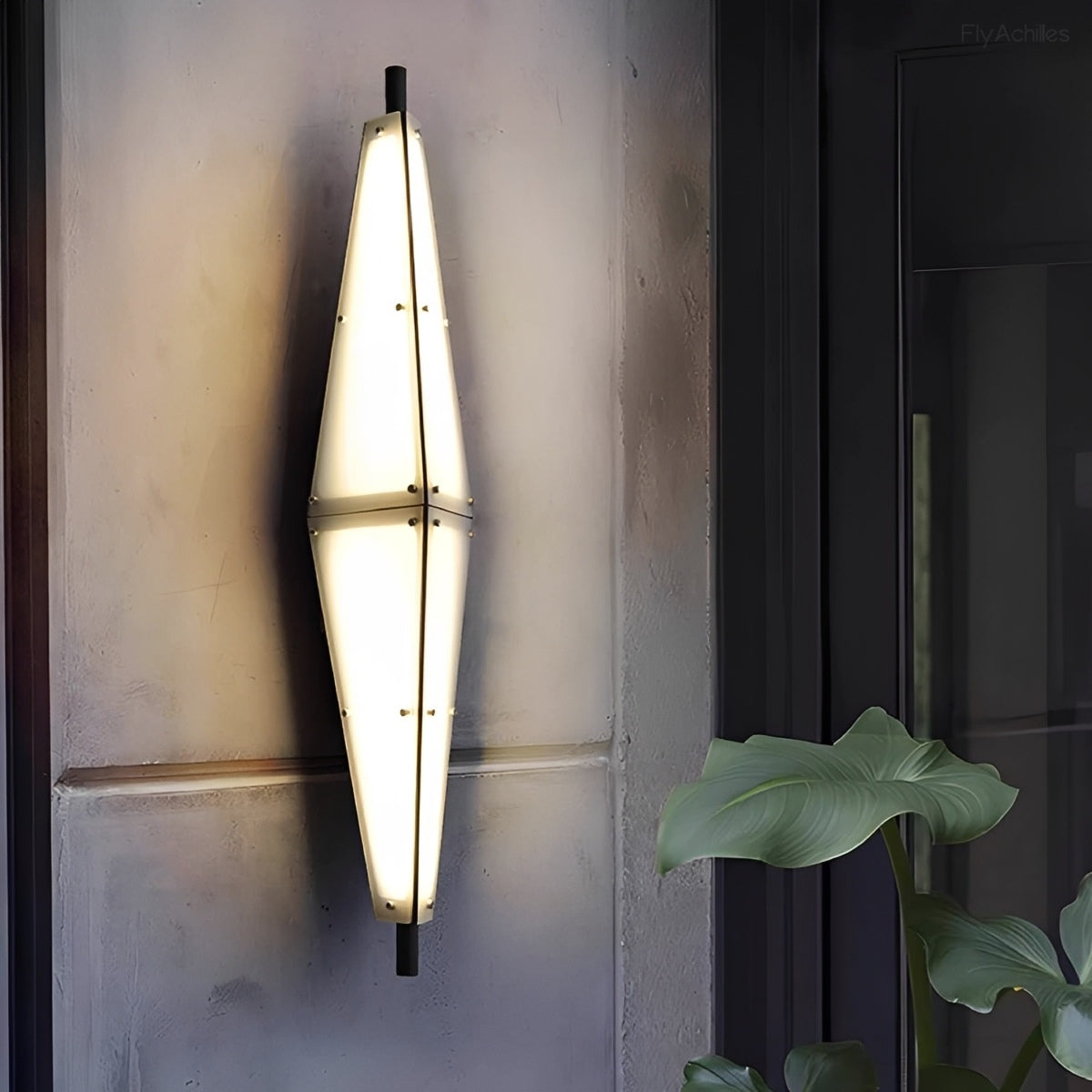 Waterproof Luxury Diamond Outdoor Wall Light