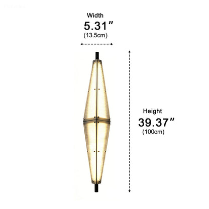 Waterproof Luxury Diamond Ribbed Glass Outdoor Wall Light