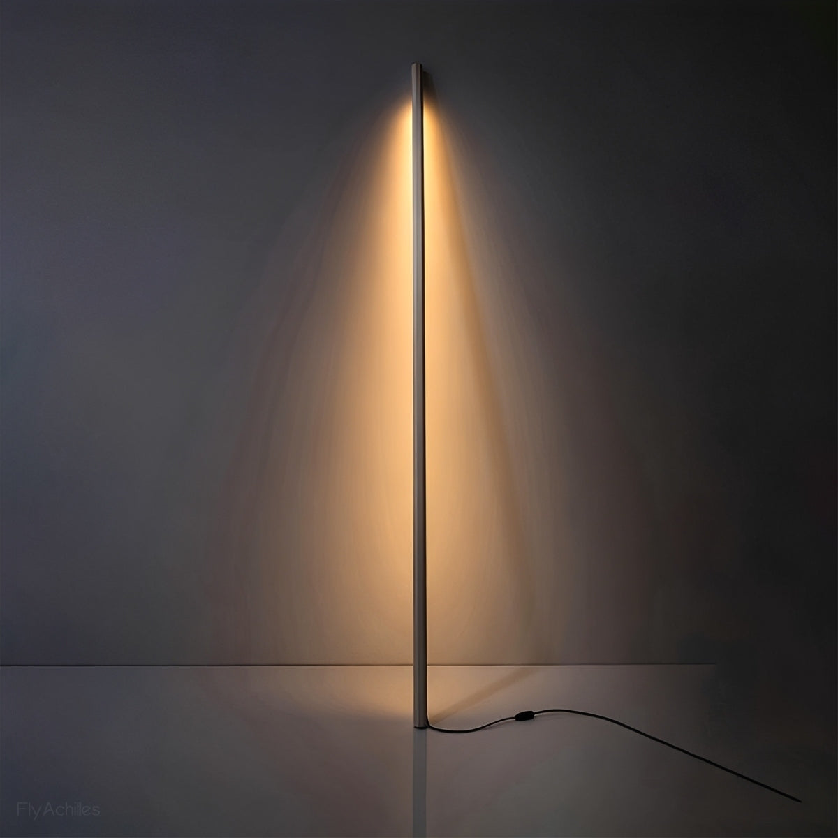 Modern Minimalist Wood LED Linear LED Floor Lamp