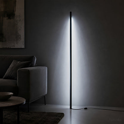 Modern Minimalist Wood LED Linear LED Floor Lamp