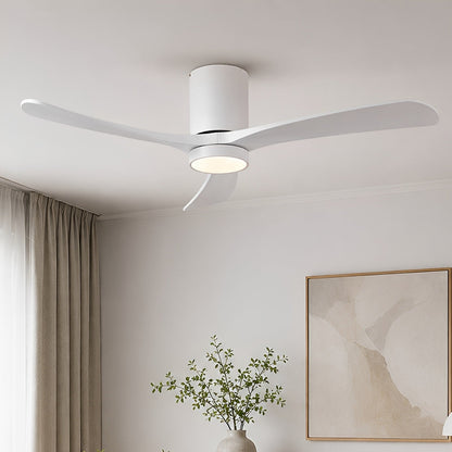 Modern Wood Ceiling Fan Light 6-Speed DC Motor Full-Spectrum