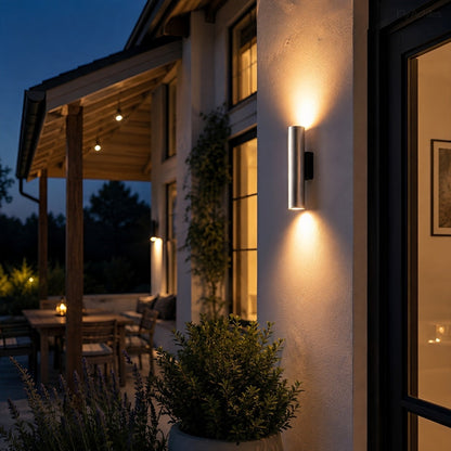Waterproof Cylinder Up and Down Outdoor Wall Light
