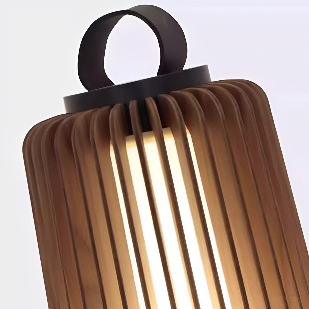 Waterproof Modern Ribbed Cylindrical LED Outdoor Floor Lamp Lantern