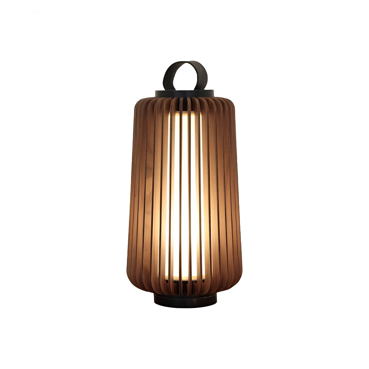 Waterproof Modern Ribbed Cylindrical LED Outdoor Floor Lamp Lantern