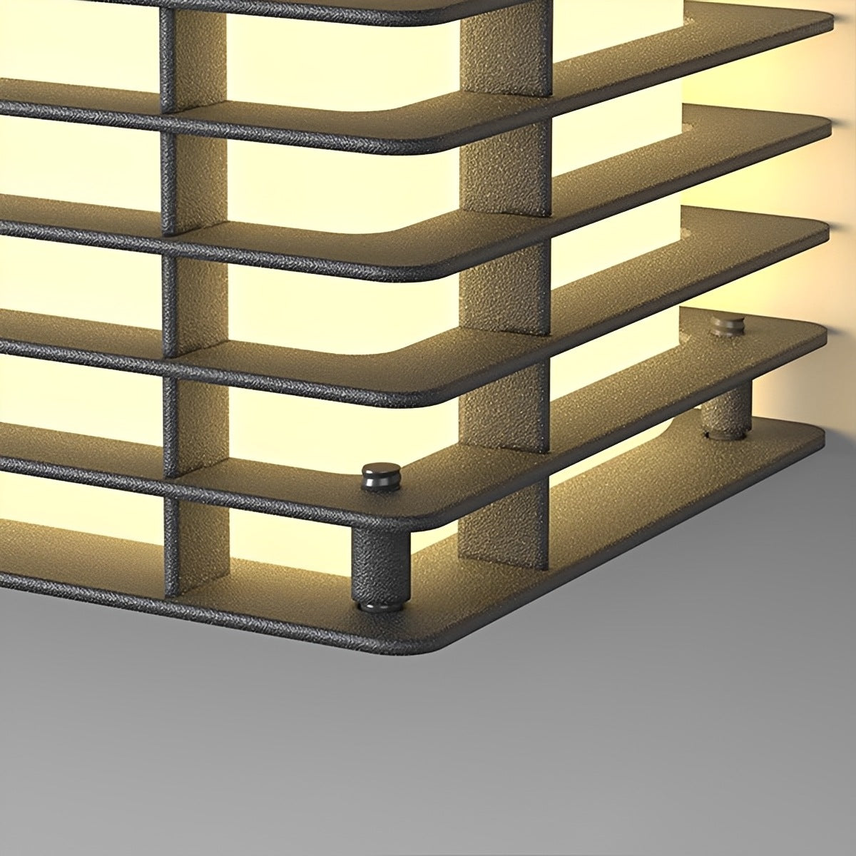 Waterproof Modern Louvered LED Outdoor Wall Light
