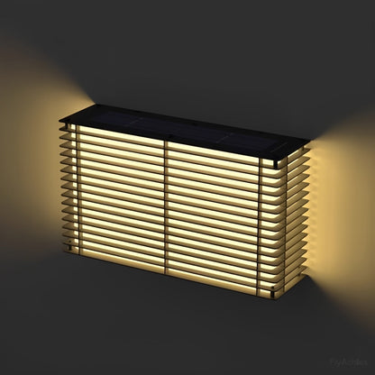 Waterproof Modern Louvered LED Outdoor Wall Light