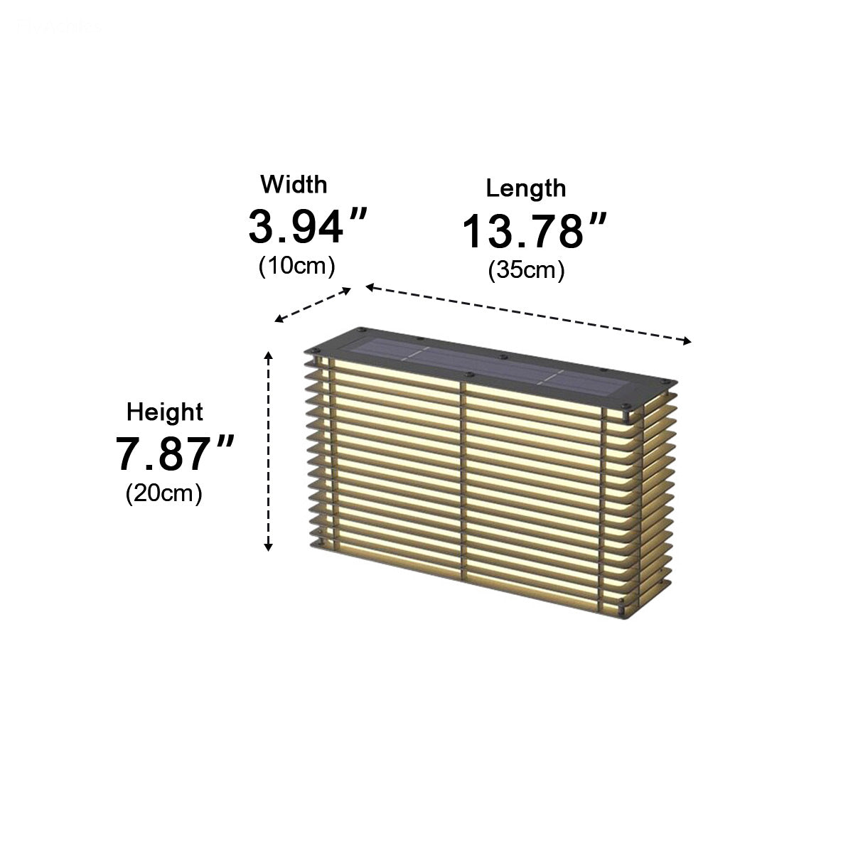 Waterproof Modern Louvered LED Outdoor Wall Light