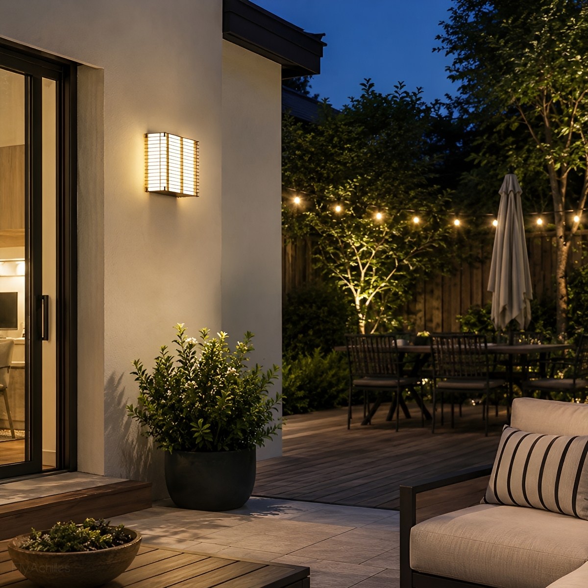 Waterproof Modern Louvered LED Outdoor Wall Light