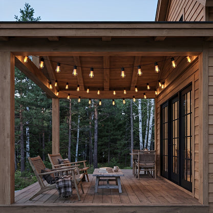 Waterproof 10 LED Outdoor String Lights 16.85ft
