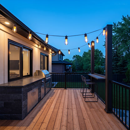 Waterproof 10 LED Outdoor String Lights 16.85ft