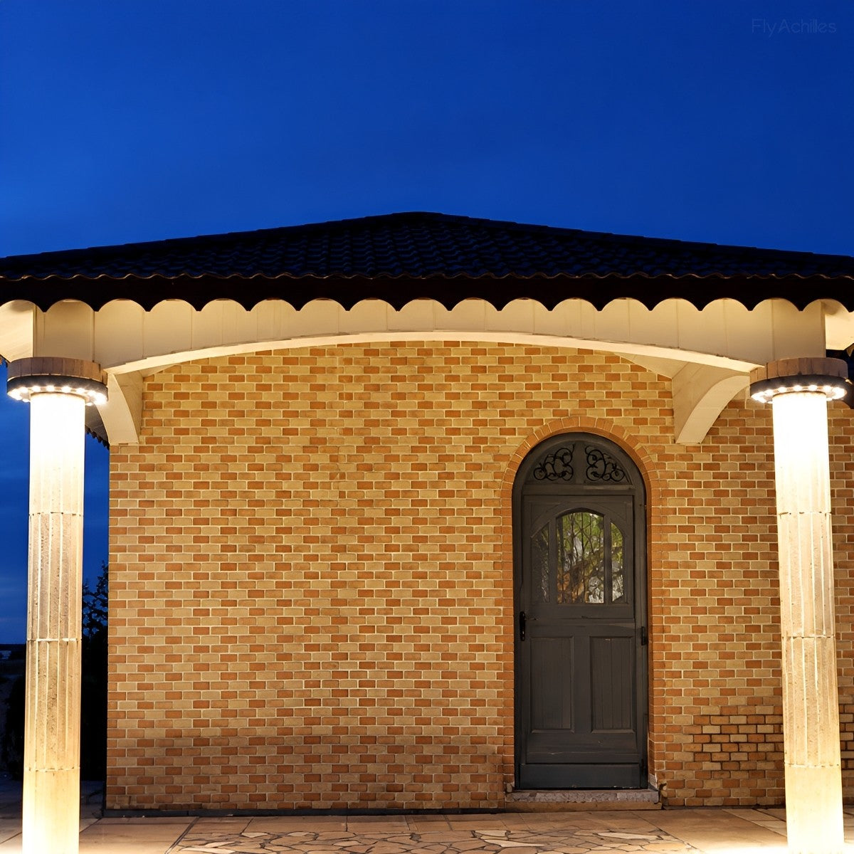Outdoor Waterproof Ring  Round LED Column Tree Light Spot Lights