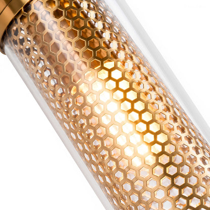 Vintage Luxury Industrial Cylinder Glass LED Wall Sconces
