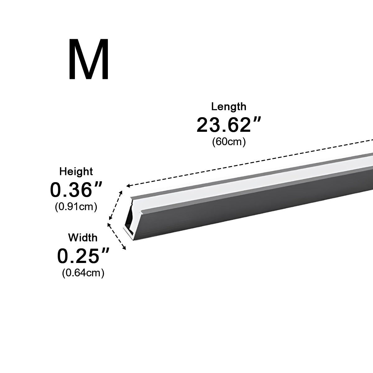 4 Pcs 12V Plug In Recessed Invisible LED Linear Lights Under Cabinet Lighting - Flyachilles