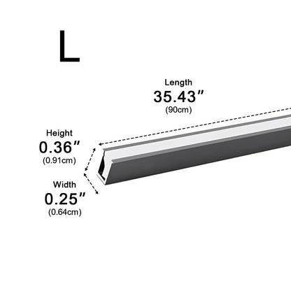 4 Pcs 12V Plug In Recessed Invisible LED Linear Lights Under Cabinet Lighting - Flyachilles