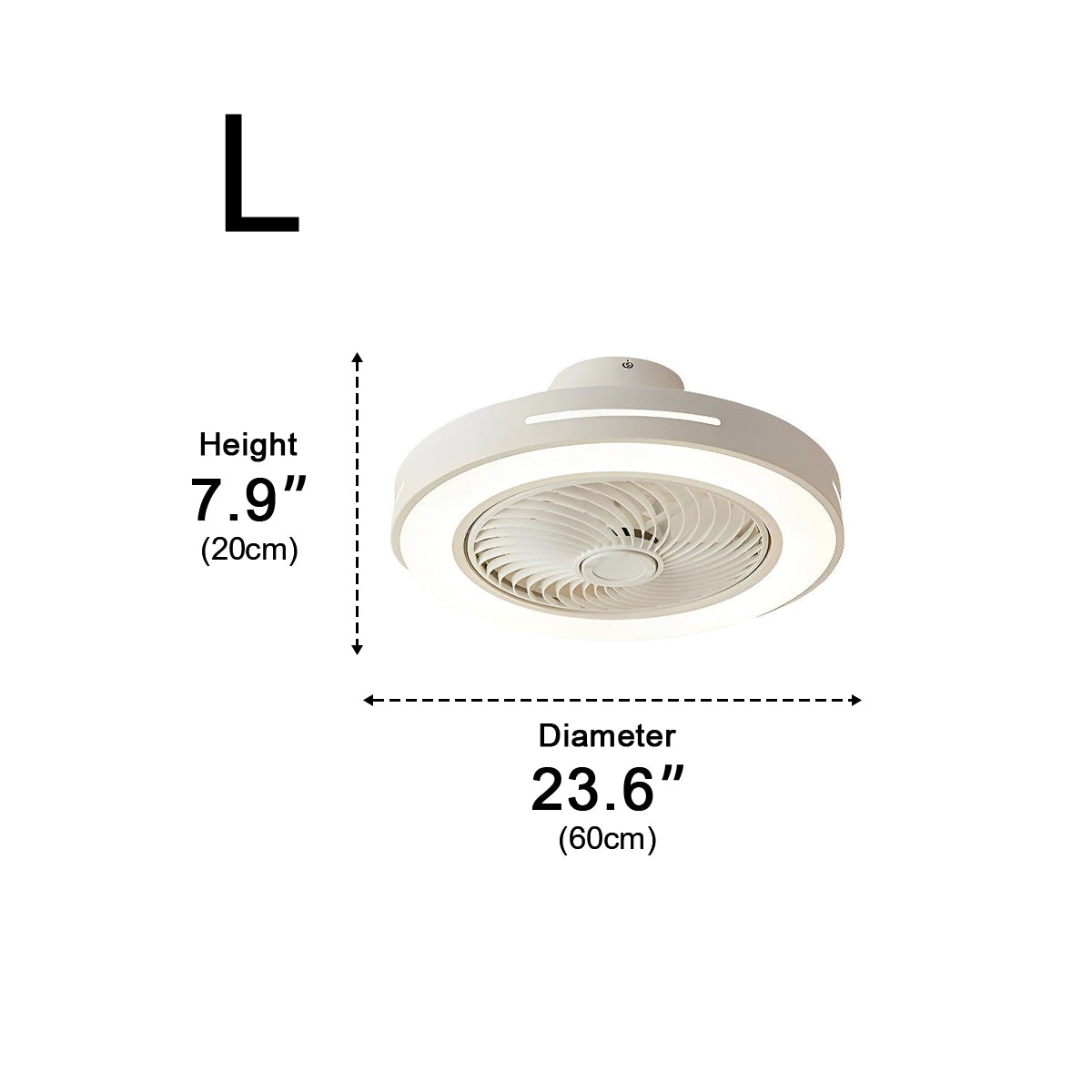 Inverter Bladeless Ceiling Fans Light