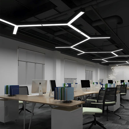 Grandview Modern Geometric Office Chandelier LED Hanging - Flyachilles
