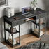 55" Computer Desk with 6 Drawers - for Home Office - Flyachilles