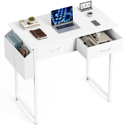 55" Computer Desk with 6 Drawers - for Home Office - Flyachilles