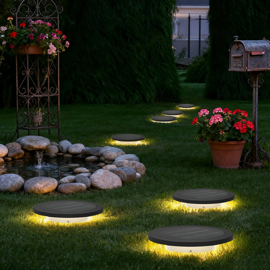 Waterproof Solar Outdoor Grass Light LED Ground Lights for Villa Garden