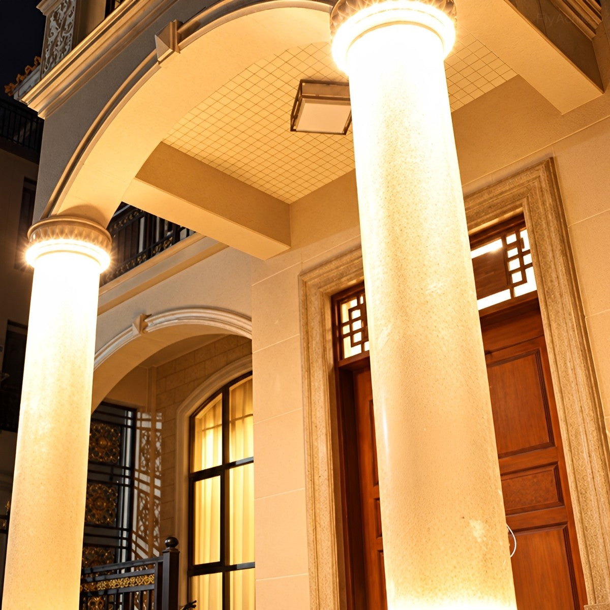 Outdoor Waterproof Ring  Round LED Column Tree Light Spot Lights