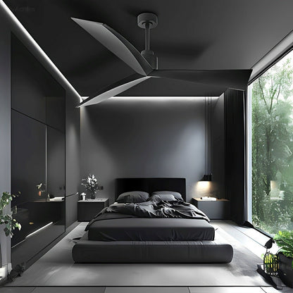 60" Contemporary Architecture Ceiling Fan with 3 Blades - Flyachilles