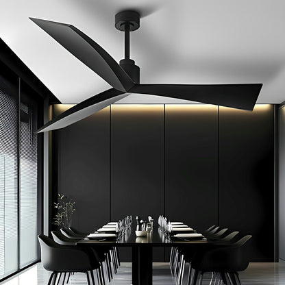 60" Contemporary Architecture Ceiling Fan with 3 Blades - Flyachilles
