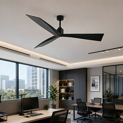 60" Contemporary Architecture Ceiling Fan with 3 Blades - Flyachilles