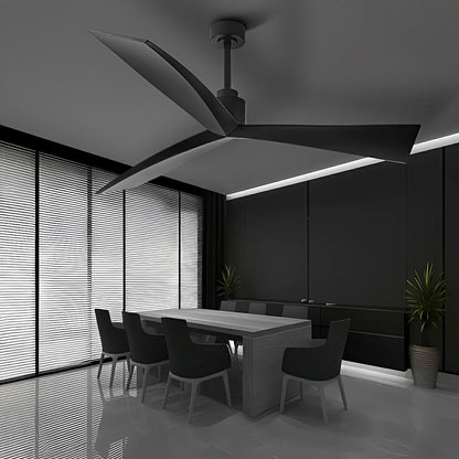 60" Contemporary Architecture Ceiling Fan with 3 Blades - Flyachilles