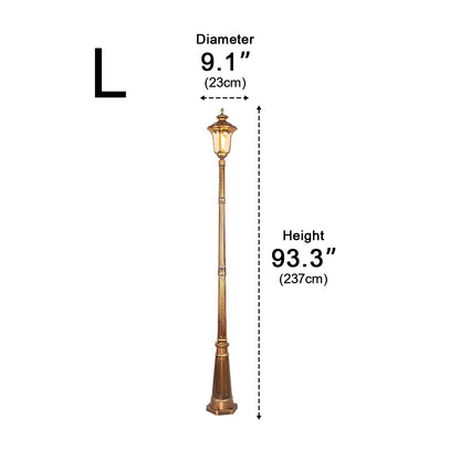 Luminous Guardian European Vintage Waterproof Aluminium LED Bronze Street Lights