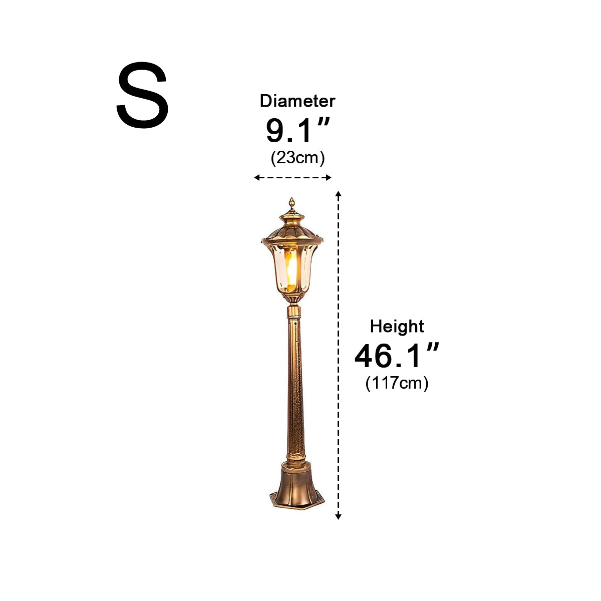 Luminous Guardian European Vintage Waterproof Aluminium LED Bronze Street Lights