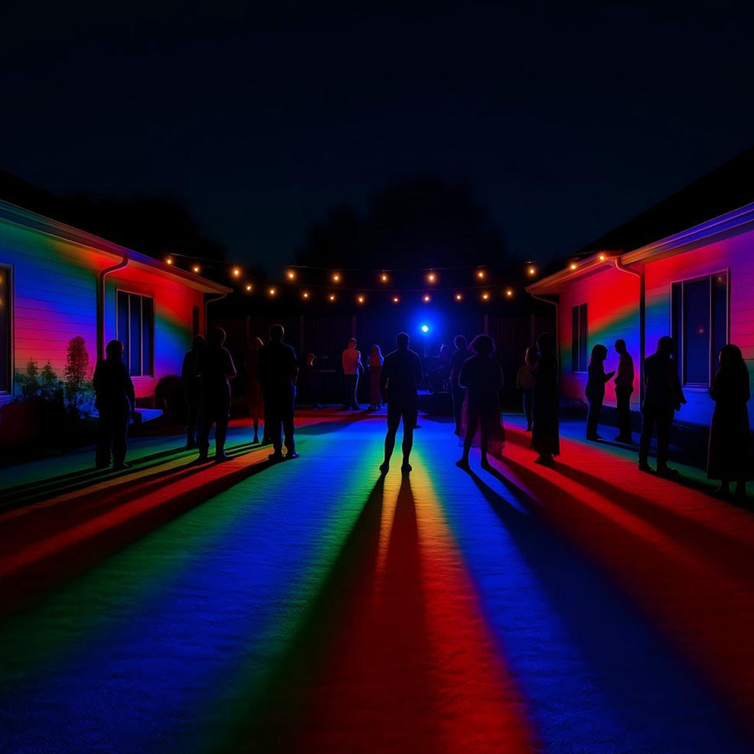 Tunable Outdoor Waterproof RGB LED Spot Light Landscape Tree Lighting With Remote Control