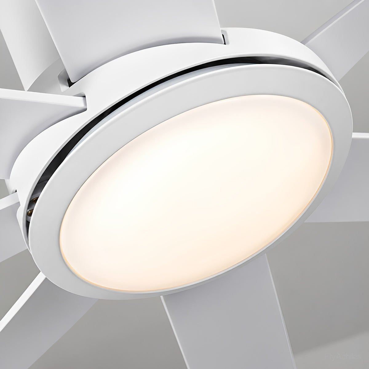 72 Inch Modern 8-Blade LED Ceiling Fan with Light Oversized - Flyachilles