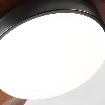 72 Inch Oversized Modern Wood LED Ceiling Fan with Light - Flyachilles