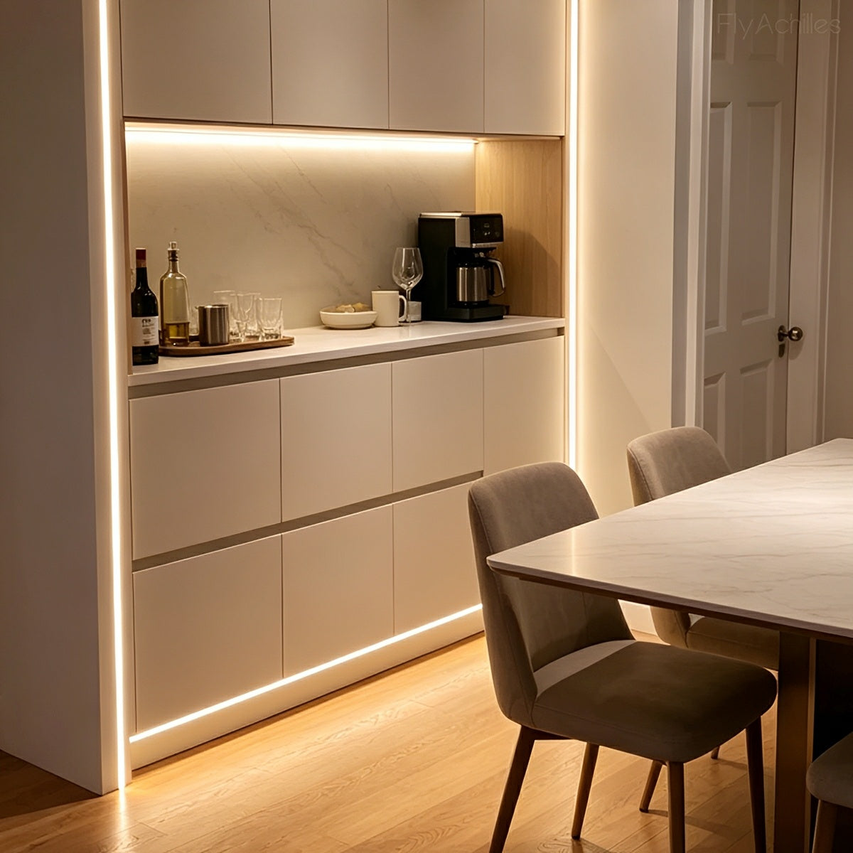 Outdoor Waterproof Flexible Rececessed Linear LED Strip Lights Stair Light DC24V