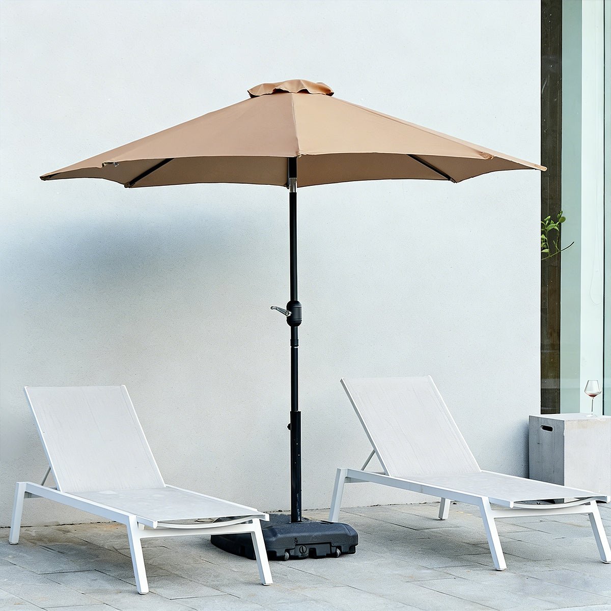 9 Ft Waterproof UV Protection Outdoor Patio Umbrella - Flyachilles