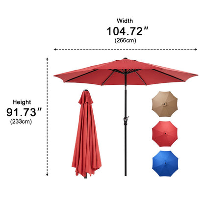 9 Ft Waterproof UV Protection Outdoor Patio Umbrella - Flyachilles