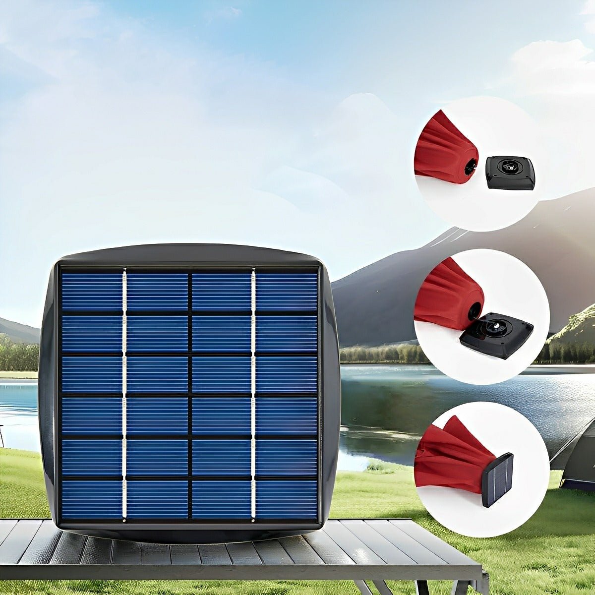 9.5FT Solar LED Light Outdoor Umbrella with Tilt Adjustment - Flyachilles