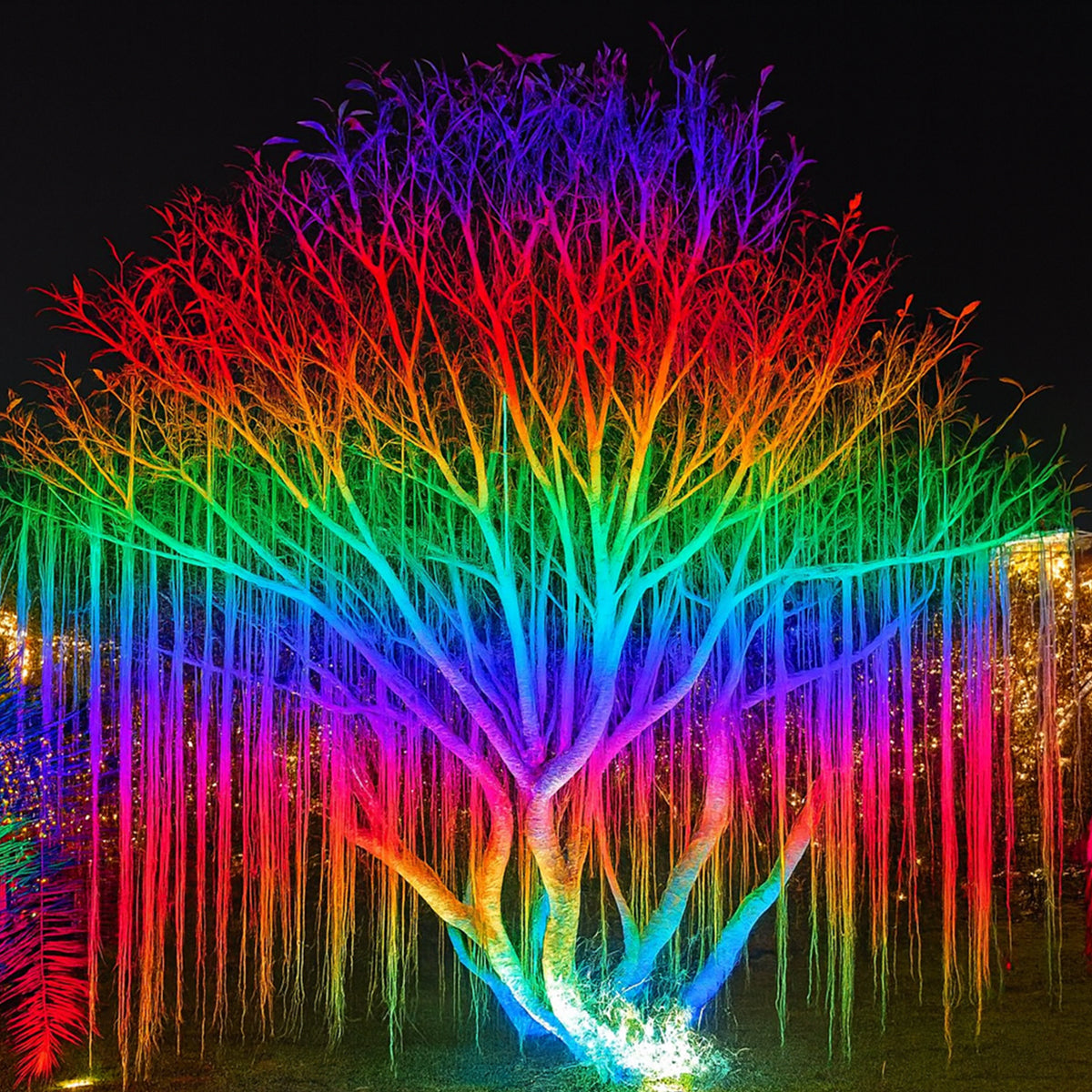 Tunable Outdoor Waterproof RGB LED Spot Light Landscape Tree Lighting With Remote Control