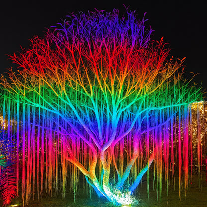 Tunable Outdoor Waterproof RGB LED Spot Light Landscape Tree Lighting With Remote Control