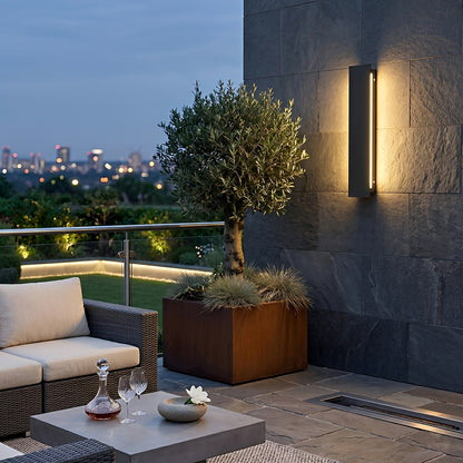 Modern Minimalist Waterproof Long Strip LED Outdoor Wall Light