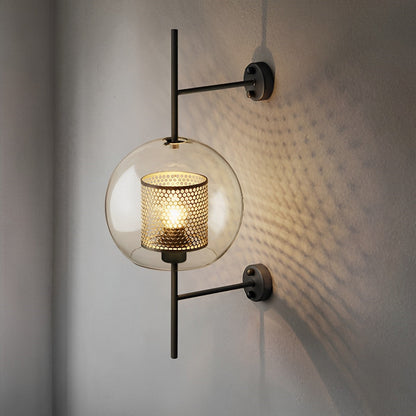 Vintage Luxury Industrial Glass Globe LED Wall Sconces