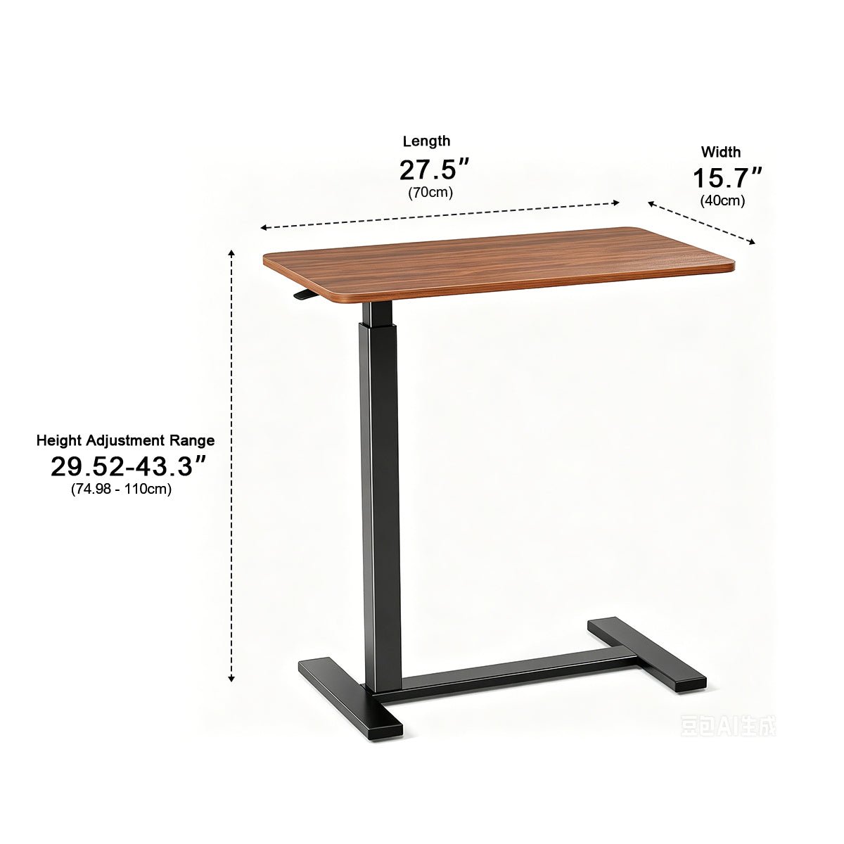 Adjustable Mobile Bed Table – Standing &amp; Laptop - Flyachilles