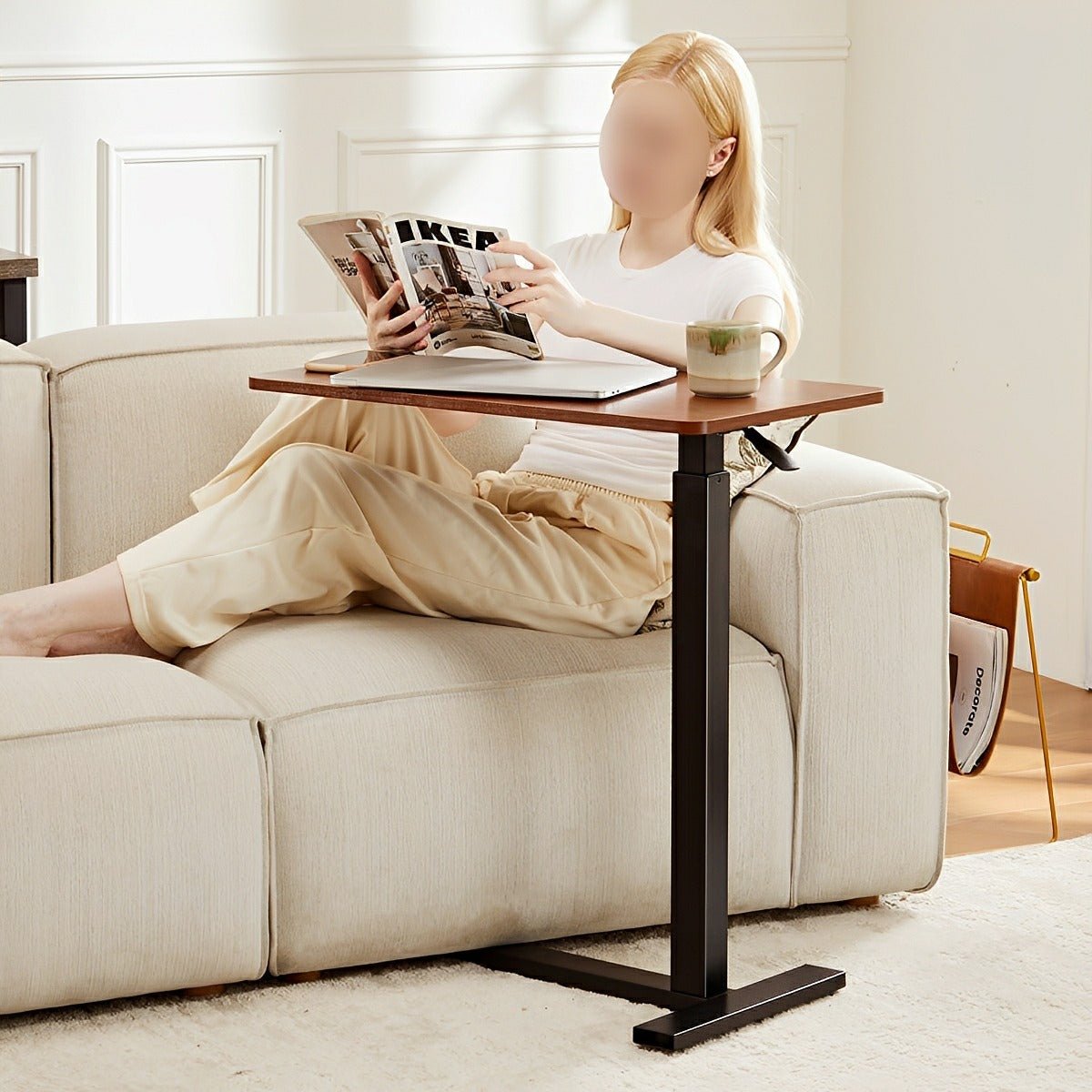 Adjustable Mobile Bed Table – Standing &amp; Laptop - Flyachilles