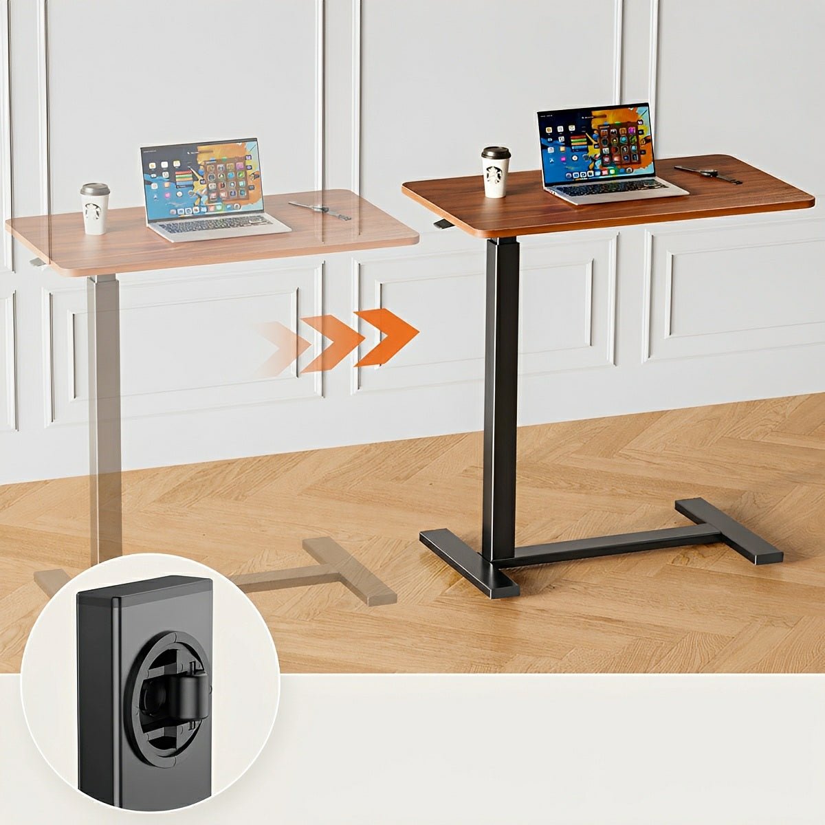 Adjustable Mobile Bed Table – Standing &amp; Laptop - Flyachilles