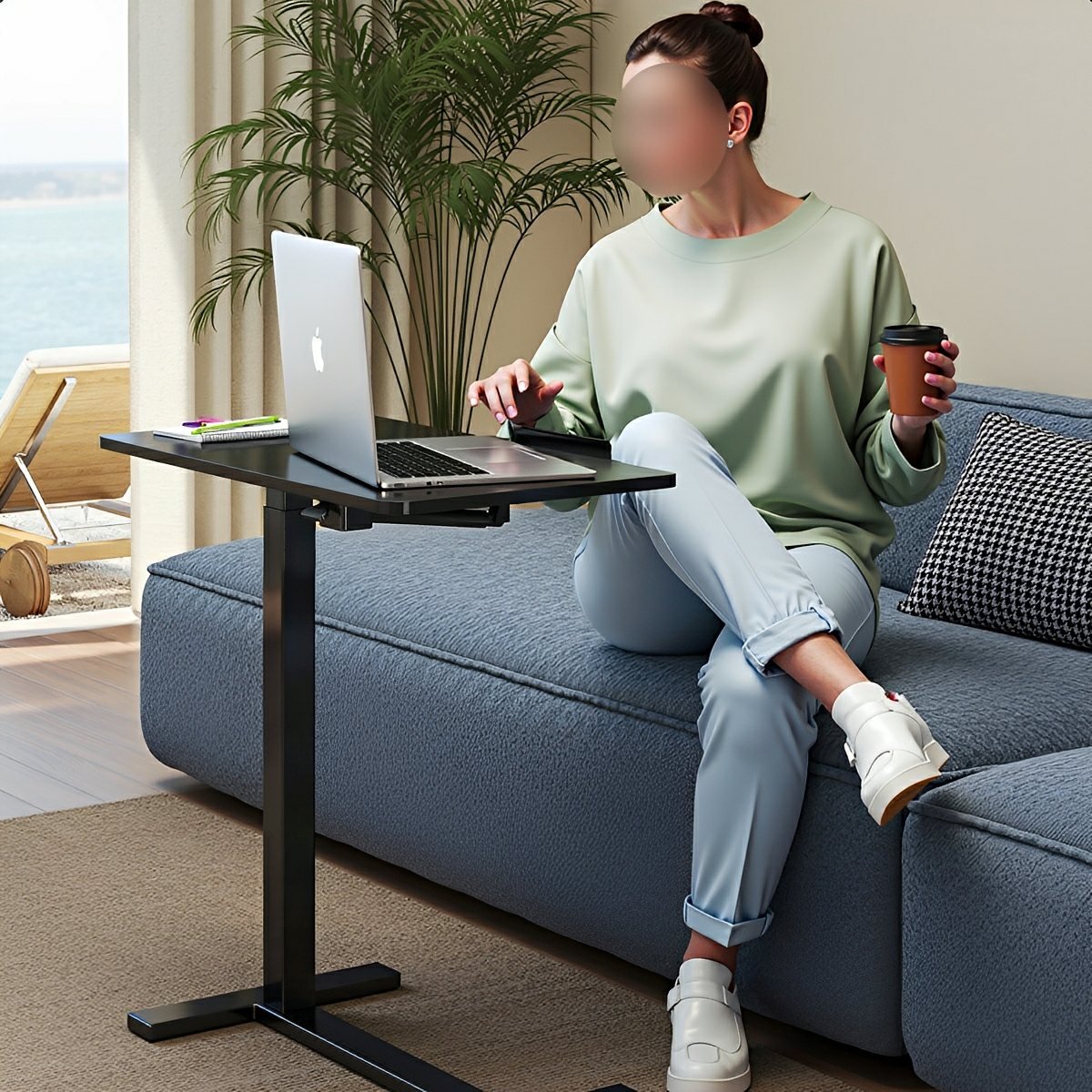 Adjustable Overbed Table on Wheels – Tilting - Flyachilles