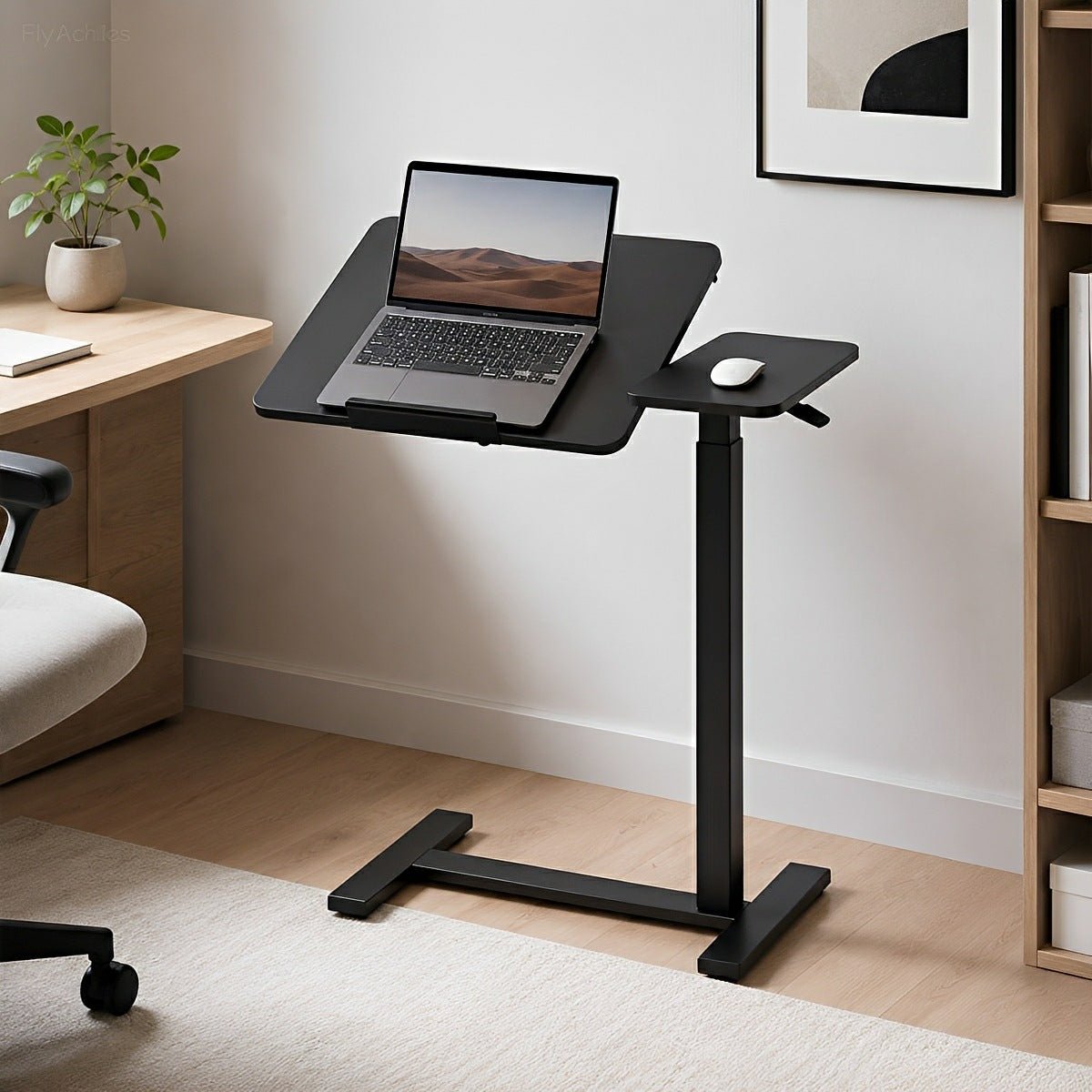Adjustable Overbed Table on Wheels – Tilting - Flyachilles