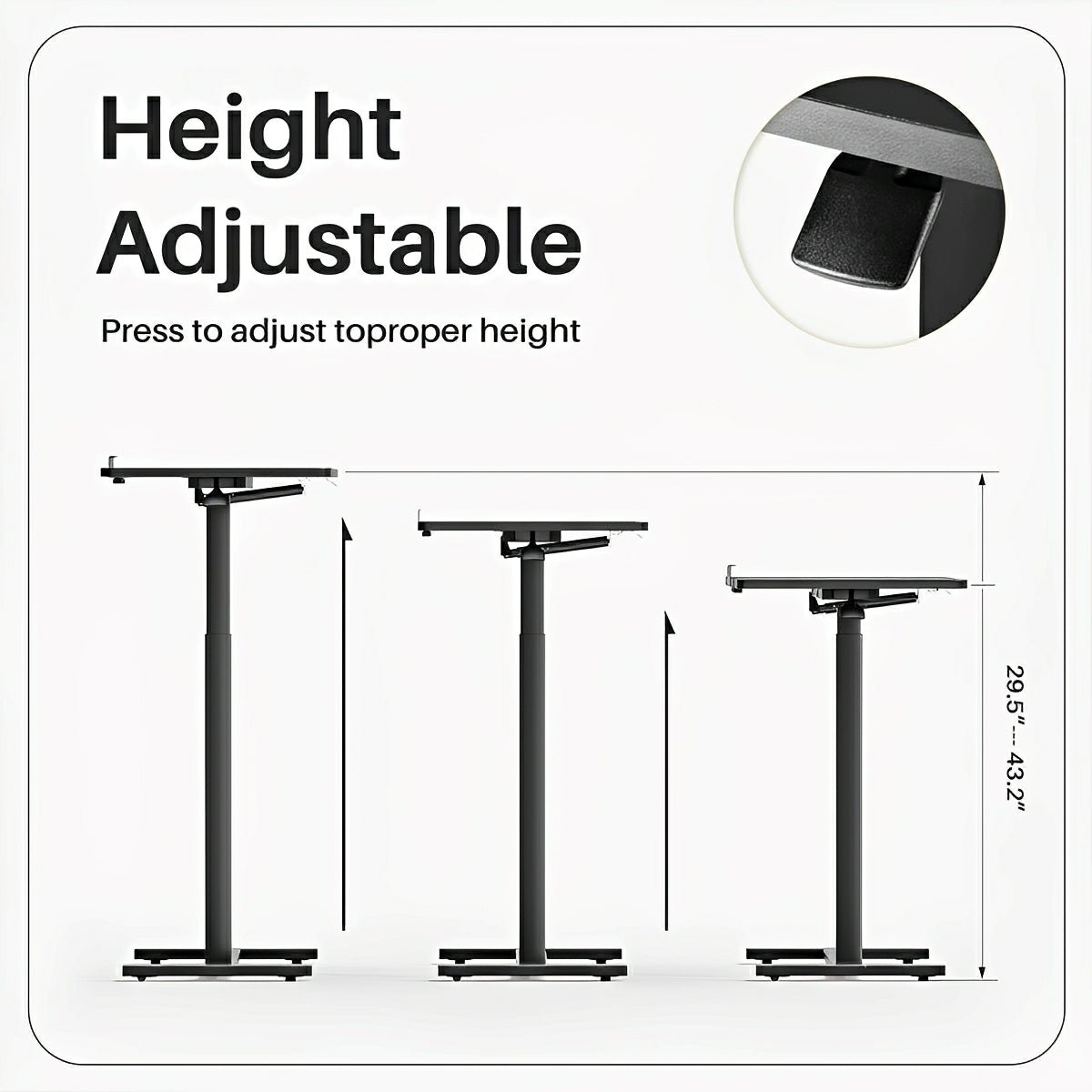 Adjustable Overbed Table on Wheels – Tilting - Flyachilles