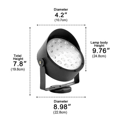 Adjustable Waterproof LED Anti - slip Black ModernSpotlight Tree Spot Light - Flyachilles